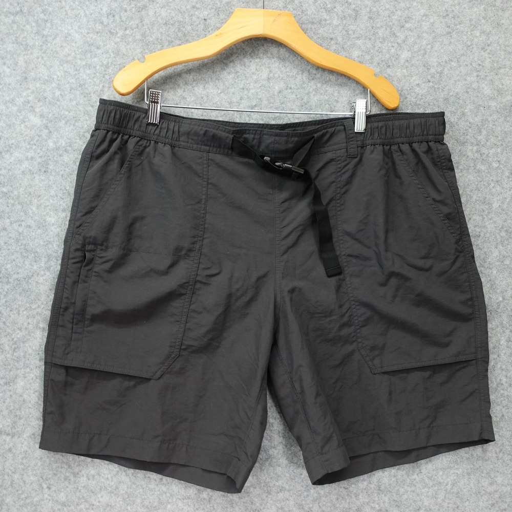 Hiking Cargo Shorts Mens 2XL Black Utility Belted Light Outdoor Eddie Bauer 42x9